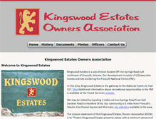 Tablet Screenshot of kingswoodestates.org